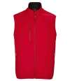 03825 Falcon BW SOL'S Falcon Recycled Soft Shell Bodywarmer Pepper Red colour image